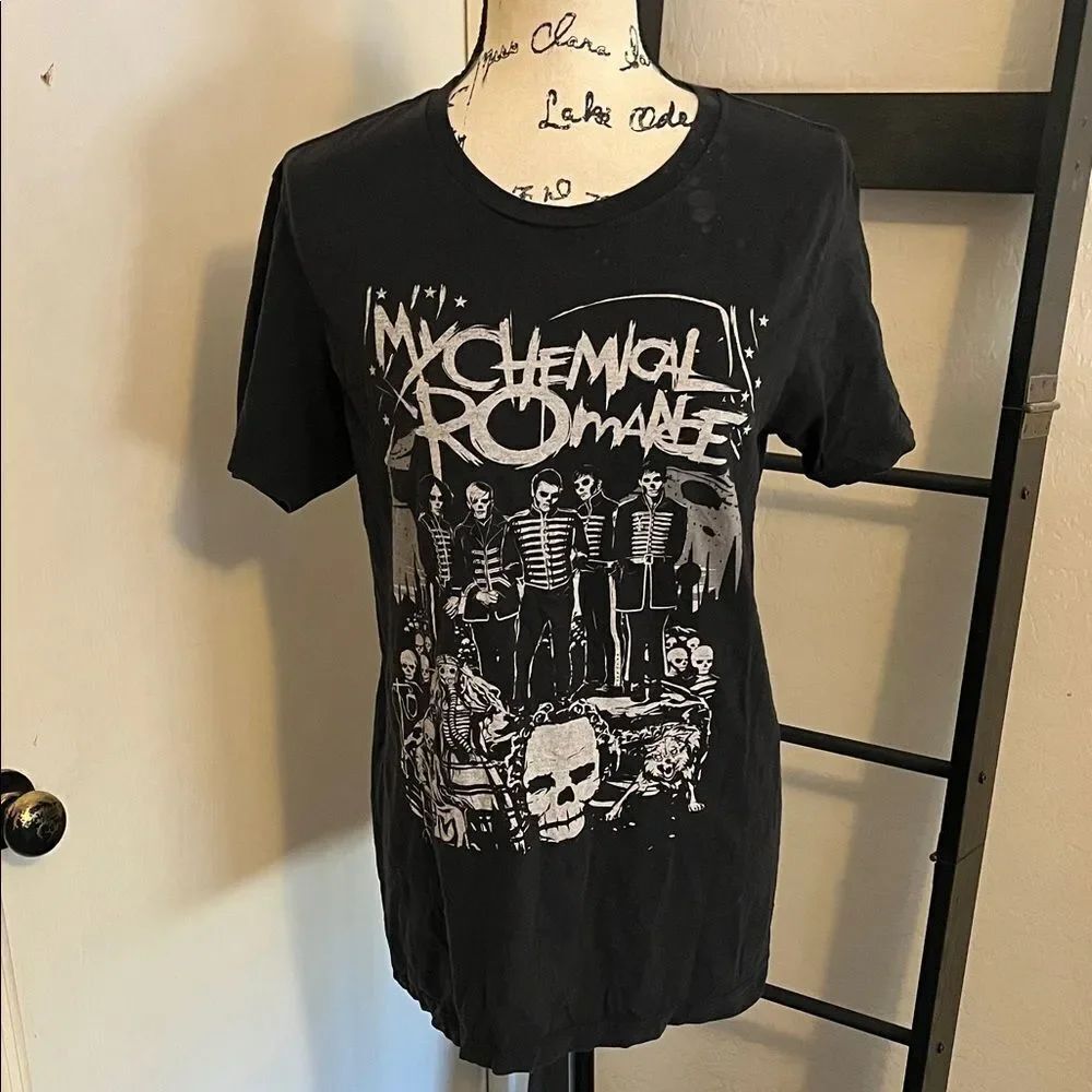 My Chemical Romance Skeleton Music Black Band Graphic Pullover T-Shirt